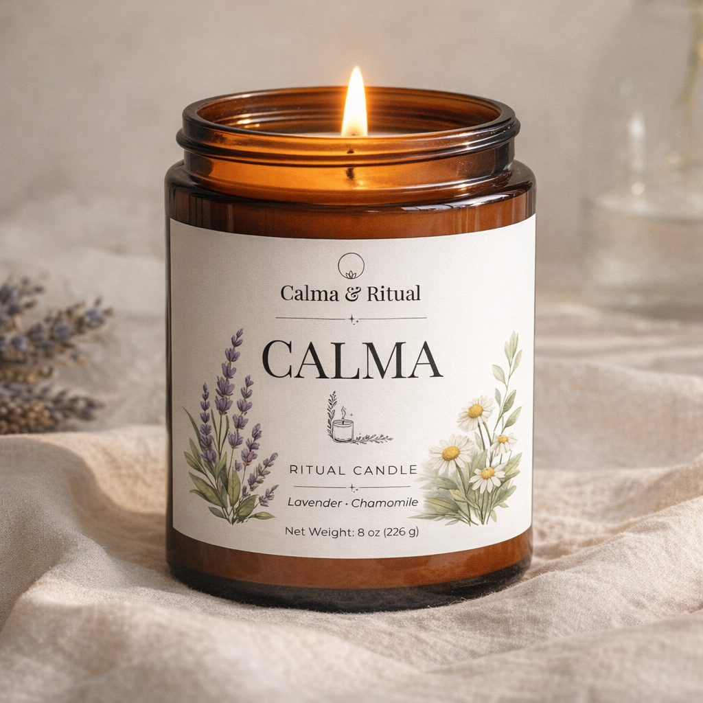 Vela Ritual Calma